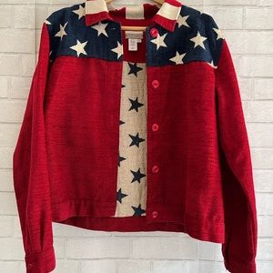 Vintage American flag jacket